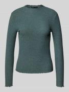 Only Slim Fit Langarmshirt mit Viskose-Anteil Modell 'LEMMA' in Schilf...