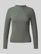 Only Slim Fit Langarmshirt mit Viskose-Anteil Modell 'LEMMA' in Stein,...