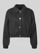 Only Cropped Blouson mit Raglanärmeln Modell 'NANCY LIFE' in Anthrazit...