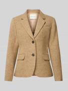 Gant Blazer mit Pattentaschen und Reverskragen in Camel, Größe 40