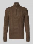 Jack & Jones Premium Strickpullover mit gerippten Abschlüssen Modell '...