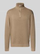 Jack & Jones Premium Troyer mit Label-Detail Modell 'MILANO' in Taupe ...