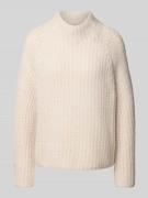 Hemisphere Strickpullover aus Kaschmir-Seide-Mix in Offwhite, Größe 36