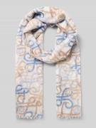 Hemisphere Schal mit Allover-Stitching in Beige, Größe 1