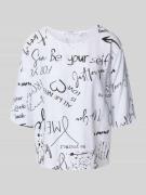 ZABAIONE Relaxed Fit Blusenshirt mit Rundhalsausschnitt und 3/4-Arm in...