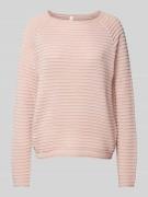 QS Strickpullover mit Raglanärmeln in Pink, Größe L