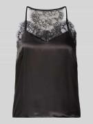 Pieces Regular Fit Trägertop aus Satin Modell 'JAHARA' in Black, Größe...