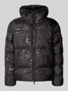 EA7 Emporio Armani Regular Fit Steppjacke mit Allover-Logo-Print Model...