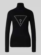 Guess Strickpullover mit Rollkragen Modell 'MELANIE' in Black, Größe L