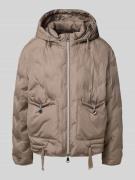 WHITE LABEL Regular Fit Jacke mit Pattentaschen in Schlamm, Größe 38