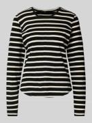 Lanius Longsleeve aus Schurwolle mit Rundhalsausschnitt in Offwhite, G...