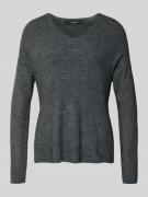 Vero Moda Regular Fit Strickpullover mit V-Ausschnitt Modell 'CREWLEFI...