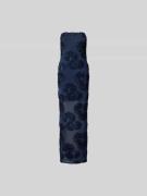 ROTATE Maxikleid mit Rundhalsausschnitt in Dunkelblau, Größe 36