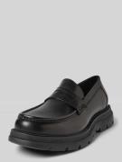 Steve Madden Lederloafer mit Schaftbrücke Modell 'RAIDEN' in Black, Gr...