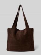 Mango Tote Bag in Leder-Optik in Dunkelbraun, Größe 1