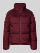 Review Steppjacke mit Label-Stitching in Rostrot, Größe L