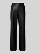 Betty Barclay Hose in Leder-Optik mit Paspeltaschen am Gesäß in Black,...