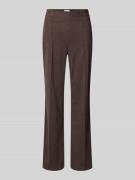Christian Berg Woman Flared Stoffhose mit fixierten Bügelfalten in Dun...