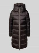 SAVE THE DUCK Steppmantel mit Stehkragen Modell 'LYSA' in Dunkelbraun,...