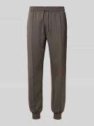 Antony Morato Slim Fit Sweatpants mit Tunnelzug Modell 'Carrot' in Oli...