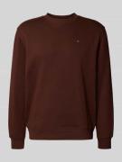 Tommy Jeans Regular Fit Sweatshirt aus Baumwoll-Mix in Dunkelbraun, Gr...