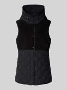 Fuchs Schmitt Fleeceweste mit Steppnähten und Eingrifftaschen in Black...
