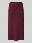 Vila Knielanger Strickrock mit elastischem Bund Modell 'COMFY' in Pfla...