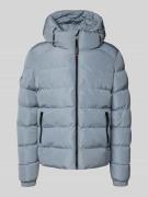 Superdry Steppjacke mit Kapuze und seitlichen Reißverschlusstaschen in...