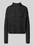 HUGO Relaxed Fit Strickpullover aus Baumwoll-Mix mit Woll-Anteil Model...
