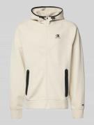 CHAMPION Sweatjacke mit Kapuze in Offwhite, Größe L