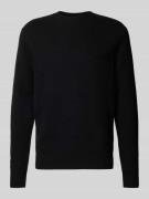 ANNARR Wollpullover mit Rundhalsausschnitt Modell 'RAGI' in Black, Grö...