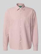 ANNARR Regular Fit Freizeithemd mit Kentkragen Modell 'VOLUND' in Purp...