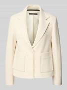 Windsor Wollblazer mit Reverskragen in Offwhite, Größe 36
