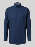 OLYMP Modern Fit Business-Hemd mit Kentkragen in Marine, Größe 39