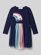 DANAMADE Regular Fit Kleid mit Pailettenbesatz Modell 'Fee' in Marine,...