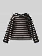 Calvin Klein Jeans Longsleeve mit Rundhalsausschnitt und Label-Stitchi...