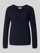 s.Oliver RED LABEL Regular Fit Strickpullover aus Baumwoll-Mix in Mari...