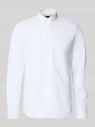 PME Legend Regular Fit Freizeithemd mit Button-Down-Kragen in Weiss, G...