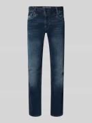 PME Legend Regular Fit Jeans mit Logo-Print Modell 'Commander' in Anth...