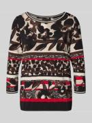 Betty Barclay T-Shirt im Allover-Look mit 3/4-Arm in Black, Größe 36