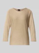 s.Oliver BLACK LABEL Relaxed Fit Pullover aus Viskose-Mix in Sand, Grö...
