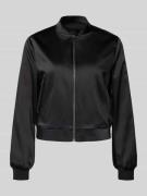 s.Oliver BLACK LABEL Regular Fit Blouson aus Satin in Black, Größe 38