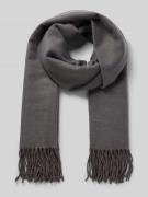 Kurt Beines Schal mit Fransen in Anthrazit, Größe 1