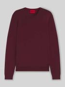 HUGO Regular Fit Strickpullover aus reiner Schurwolle Modell 'SAN CEDR...