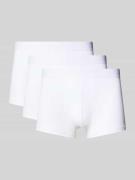 BOSS Regular Fit Boxershorts aus Baumwoll-Mix im 3er-Pack in Weiss, Gr...