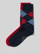 camano Socken mit elastischem Rippenbündchen im 2er-Pack in Rot, Größe...