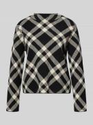 comma Strickpullover aus Viskose-Mix mit Rundhalsausschnitt in Black, ...