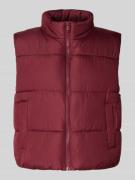 Pieces Regular Fit Steppweste mit Stehkragen Modell 'BEE NEW' in Dunke...