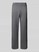 REVIEW Straight Leg Sweatpants mit elastischem Bund in Dunkelgrau, Grö...