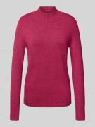 Christian Berg Woman Strickpullover mit Stehkragen in Fuchsia Melange,...